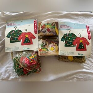 New Christmas Craft Kit Set with Ornaments and Decorations